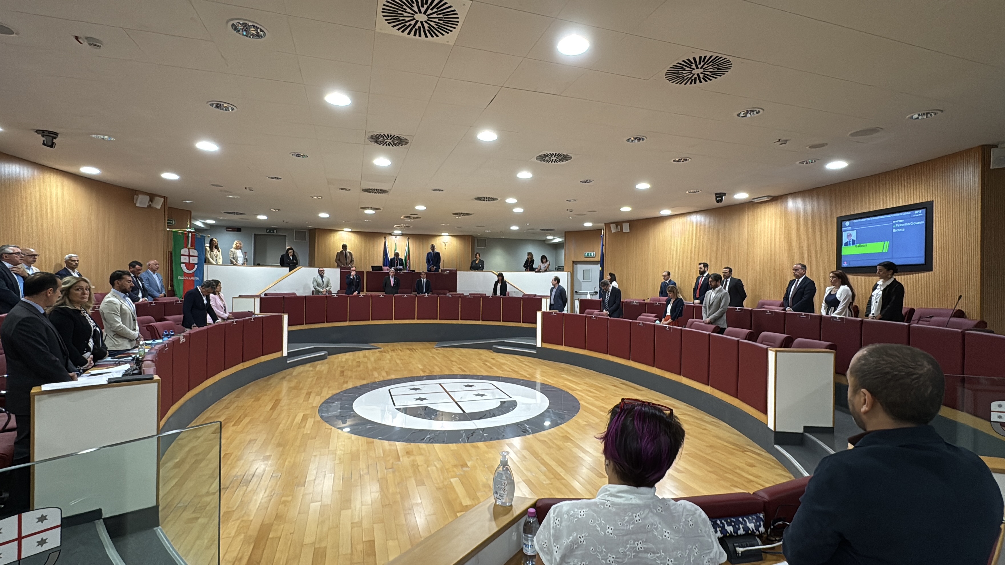 Il consiglio regionale osserva un minuto di silenzio dopo la scomparsa dell’agente della polizia locale Alessio Gaglia Consiglio regionale della Liguria