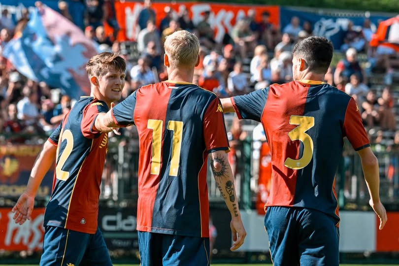 Genoa a valanga contro il Val di Fassa, la prima rete della stagione è di Frendrup