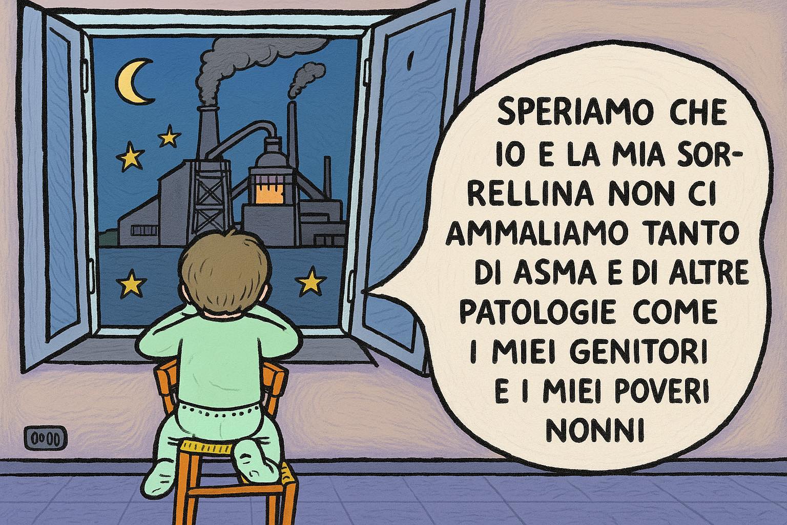Un'illustrazione realizzata dal pediatra Ferrando