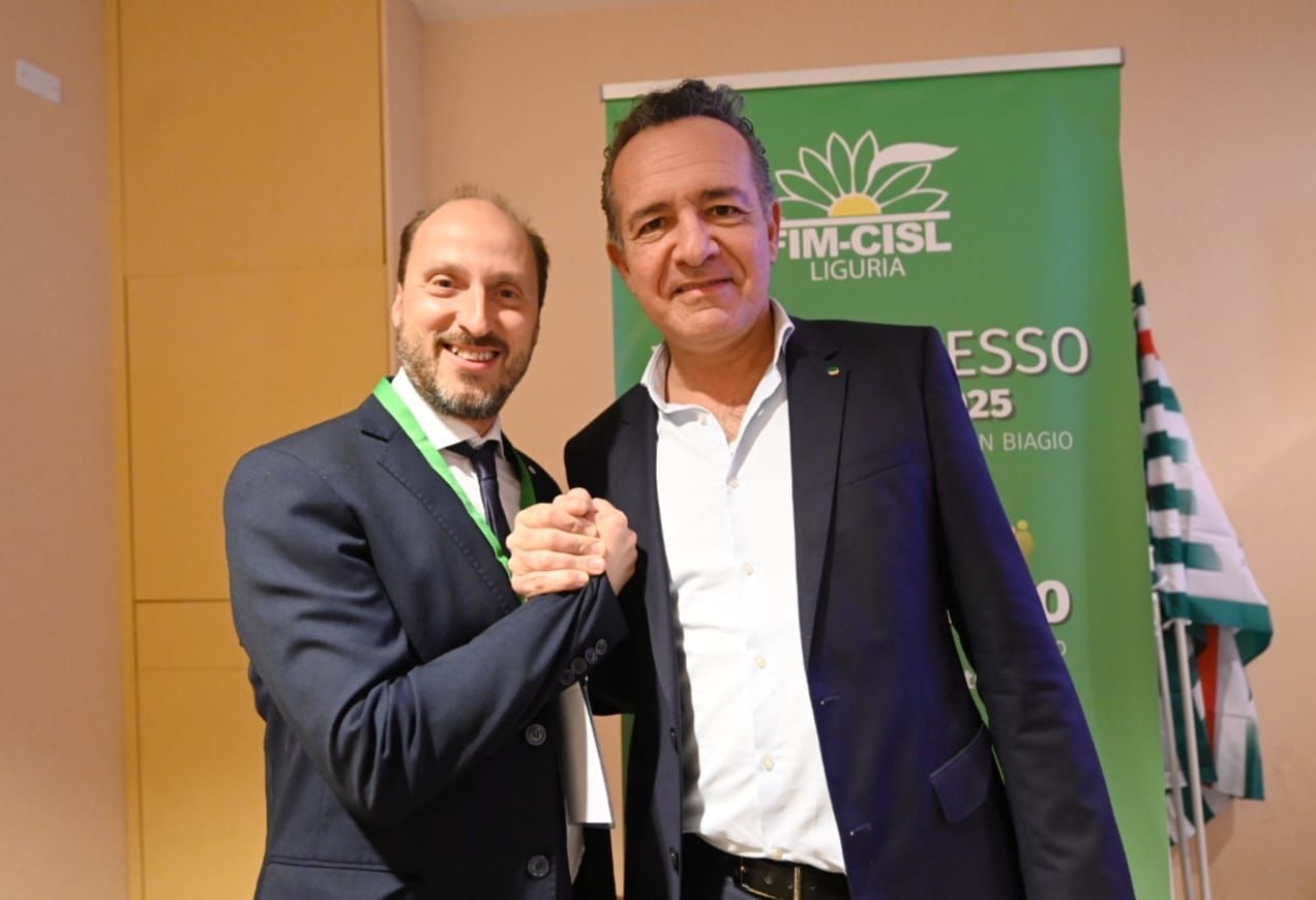 Christian Venzano eletto e confermato segretario generale Fim Cisl Liguria