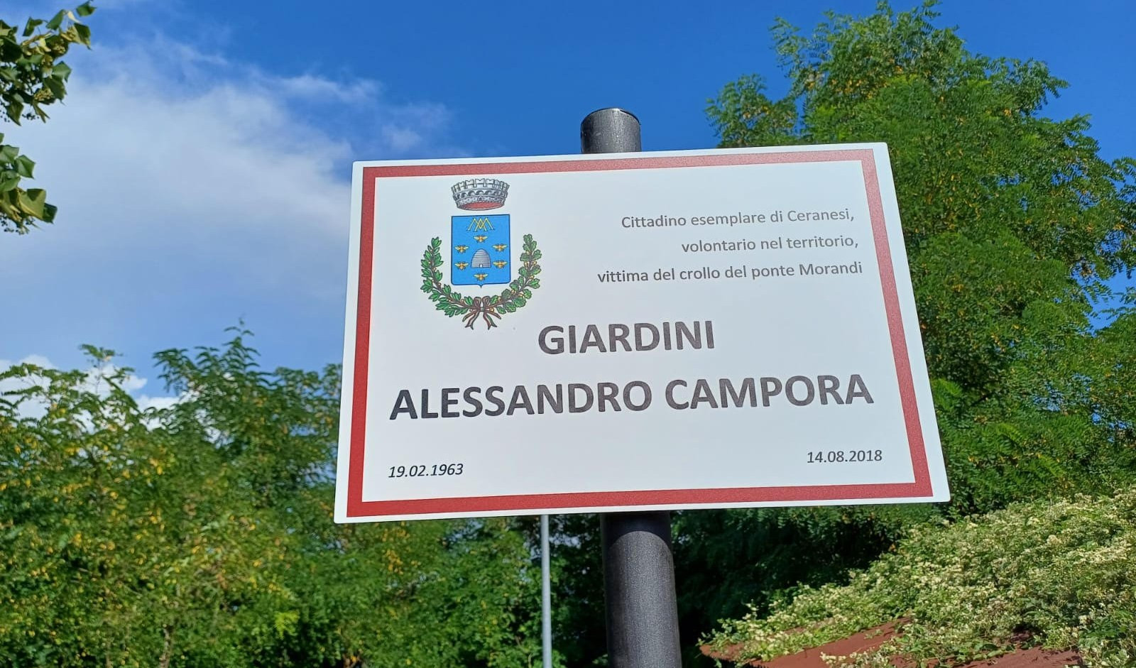 Ceranesi: il ricordo perenne di Campora, vittima del Morandi