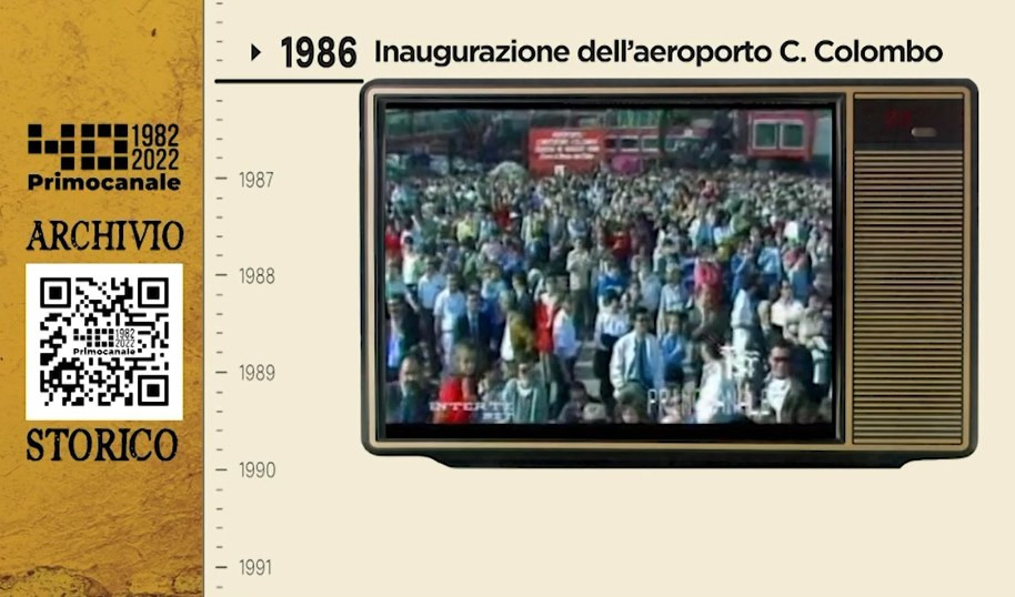 Dall'archivio storico di Primocanale, 1986: nasce l'aeroporto di Genova