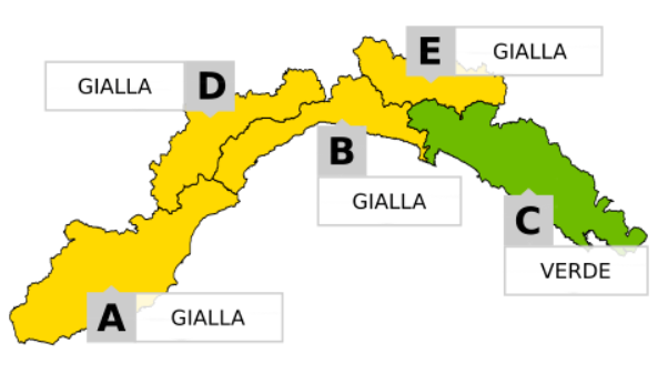 Torna il maltempo in Liguria, allerta gialla su Centro e Ponente per la giornata di sabato
