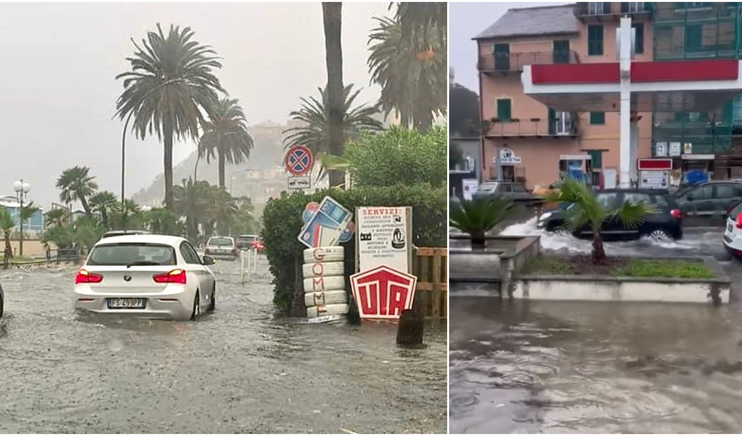 Pioggia e maltempo sulla Liguria: allagamenti ad Arenzano