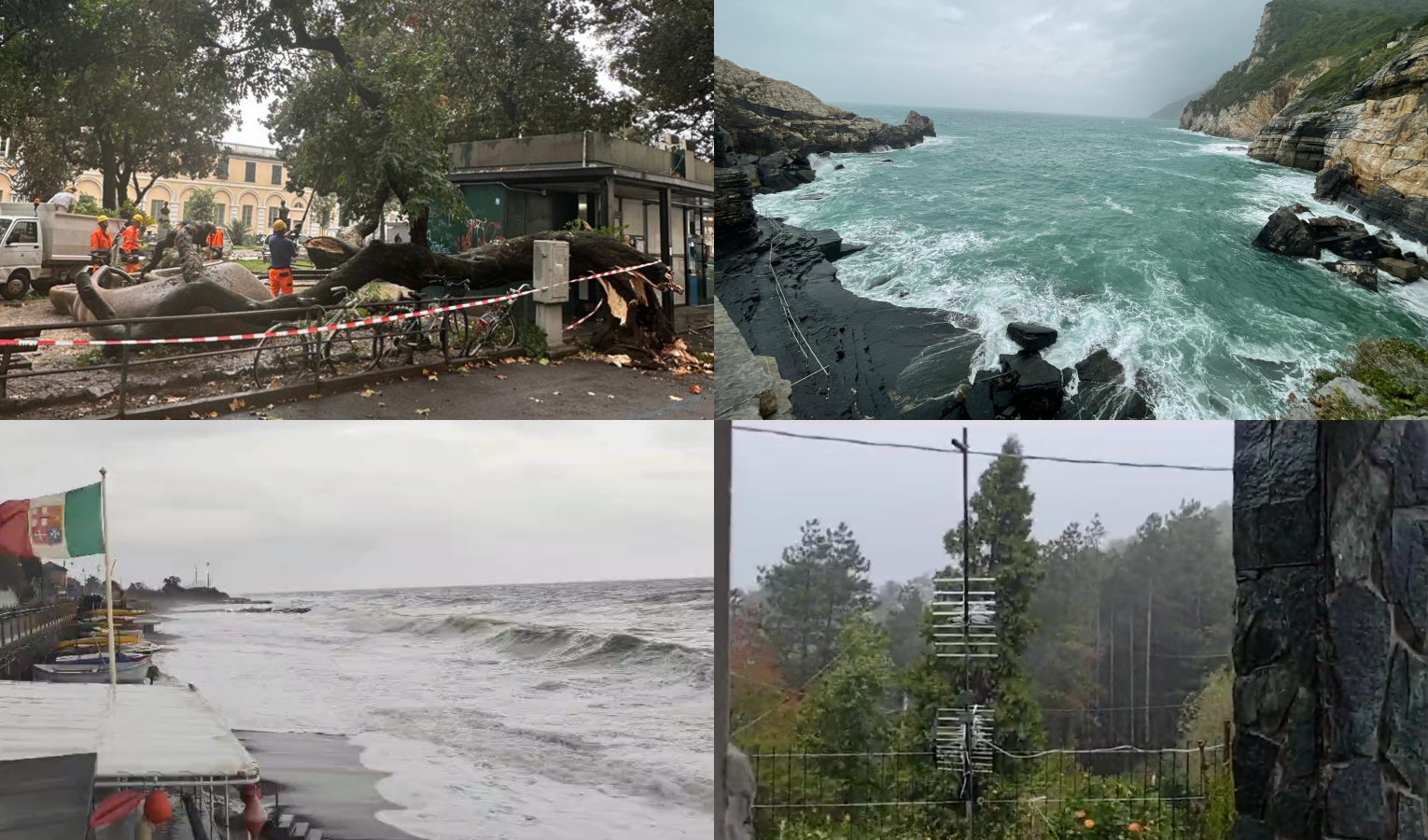 Maltempo, pioggia, vento e mareggiate ma nessun danno. Resta l'allerta gialla sul Levante