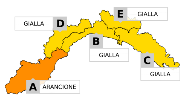 Allerta arancione sul ponente, Primocanale in diretta 