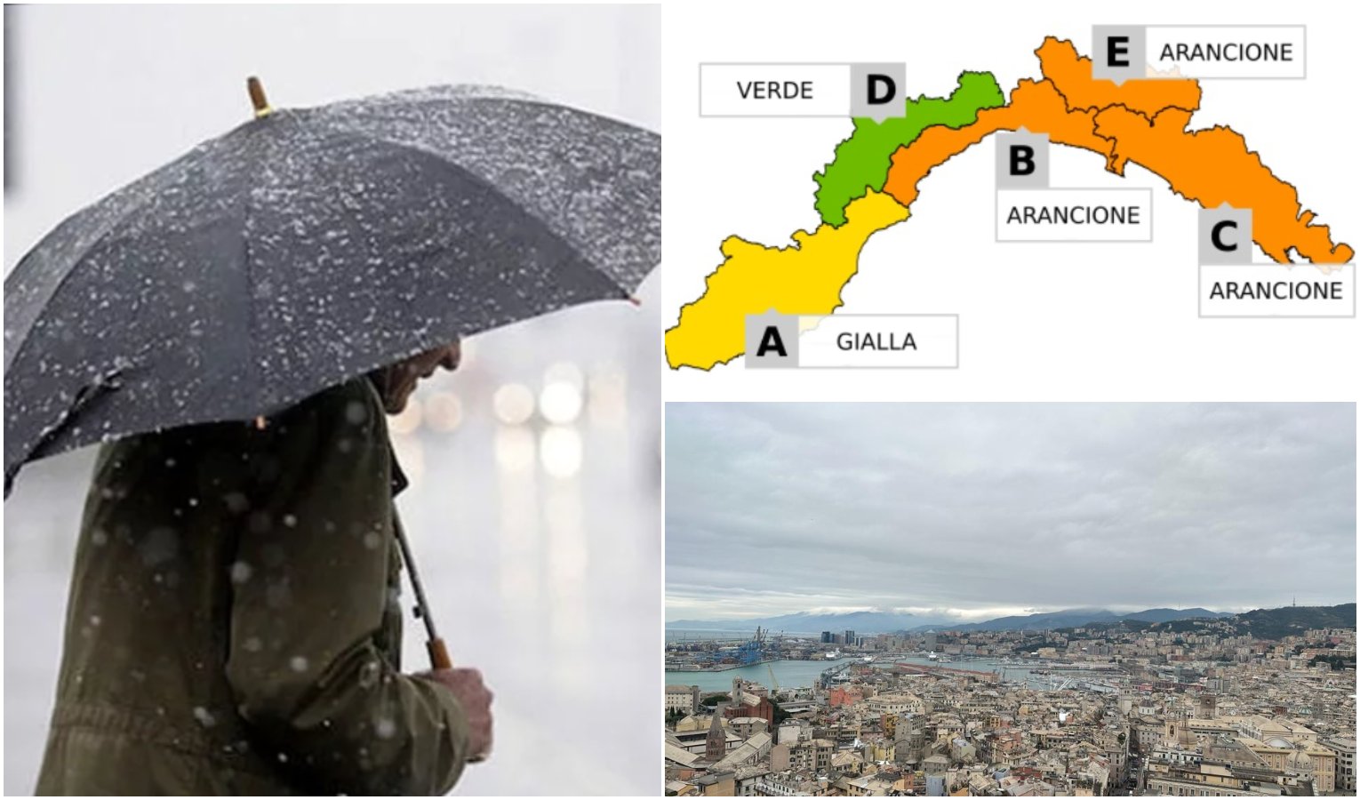 Peggiora il tempo in Liguria, allerta meteo arancione dalle ore 21 sul Centro-Levante