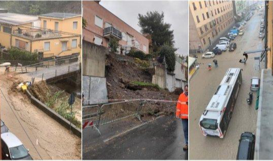 immagini genova allerta gialla 21 novembre 2021 