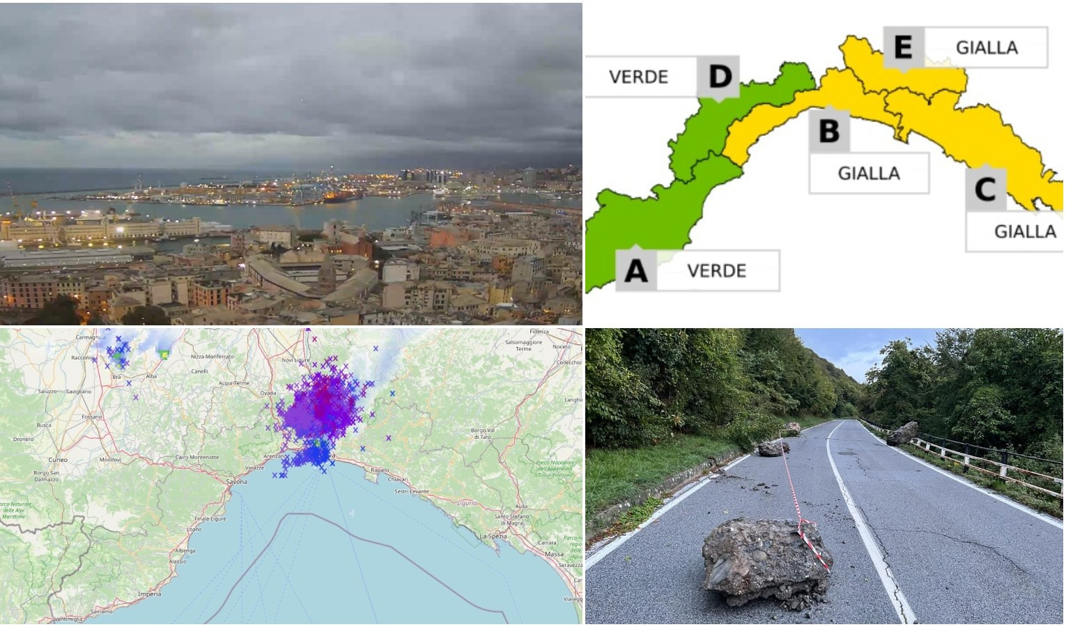Tempesta di fulmini su Genova: allerta gialla prolungata fino a mezzanotte