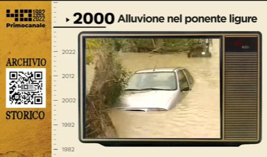 Dall'archivio storico di Primocanale, 2000: alluvione nel Ponente ligure