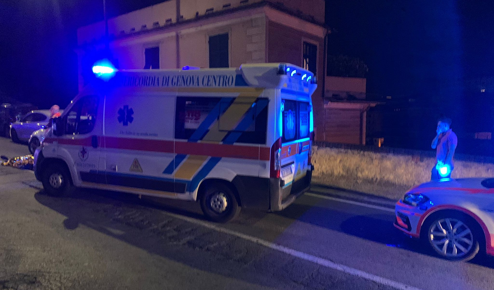 Genova, schianto moto macchina sul ponte di Cornigliano 