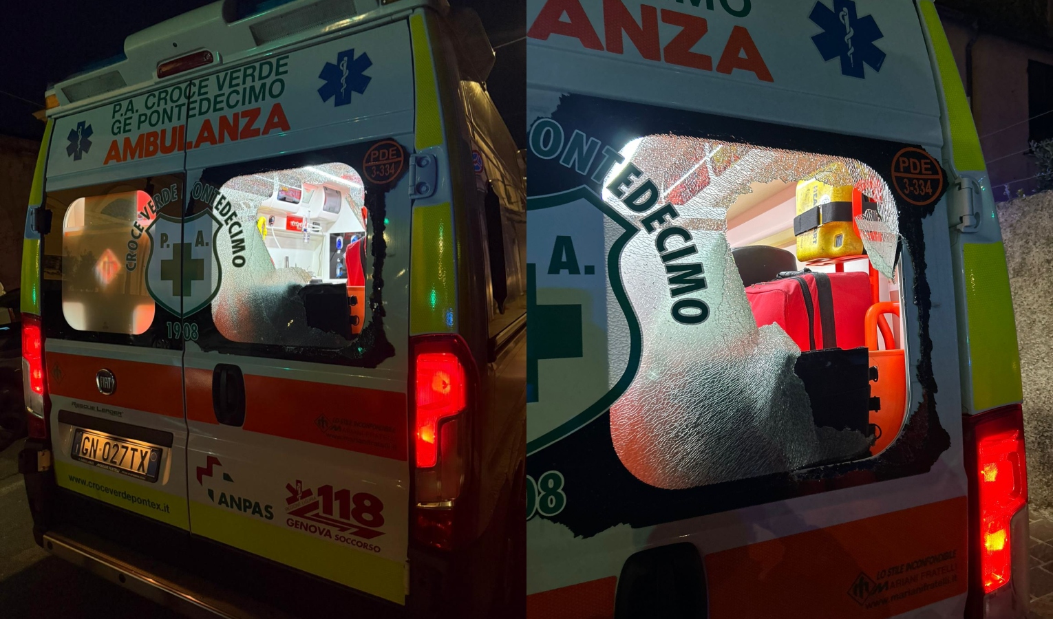Aggredisce la compagna, poi distrugge l'ambulanza intervenuta: arrestato