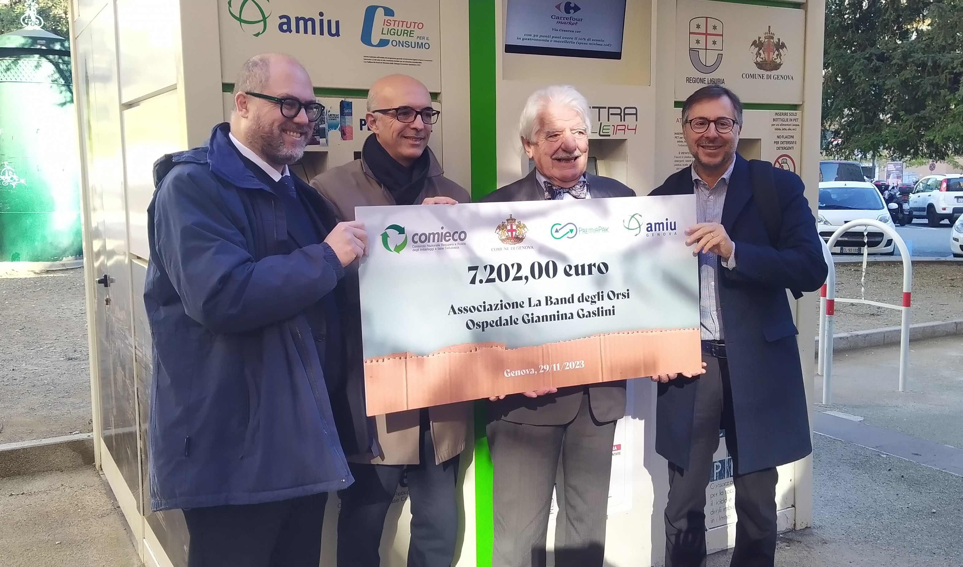 Amiu, da Premiapak 7.202 Euro alla Band degli Orsi