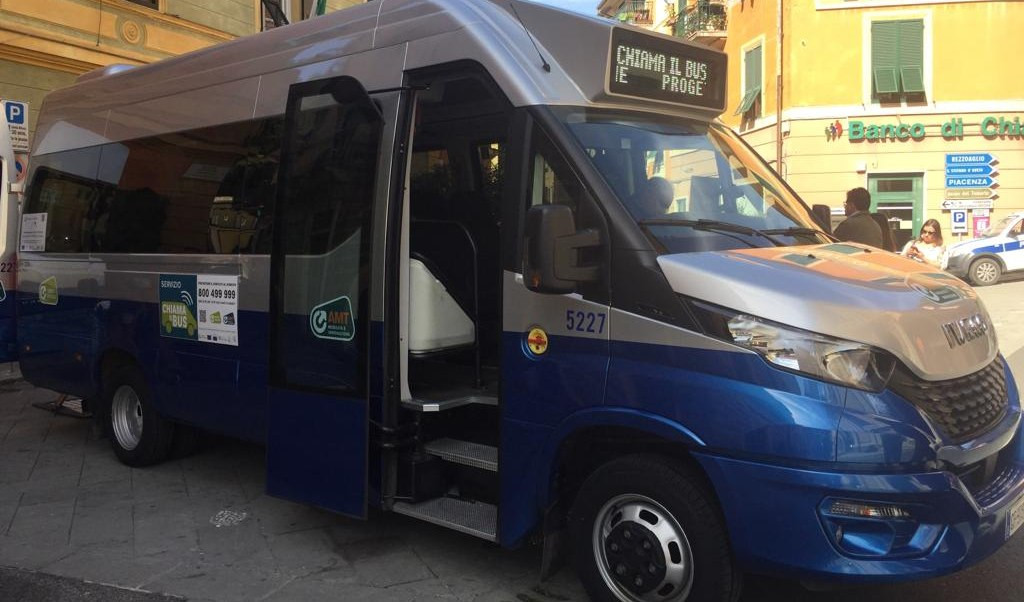 Amt: il bus a chiamata arriva anche a Borzonasca, in valle Sturla