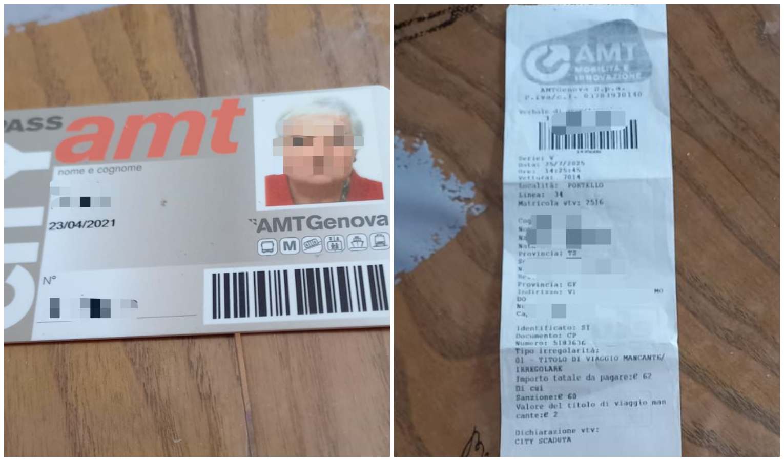 Amt multa 81enne con CityPass, la figlia: 