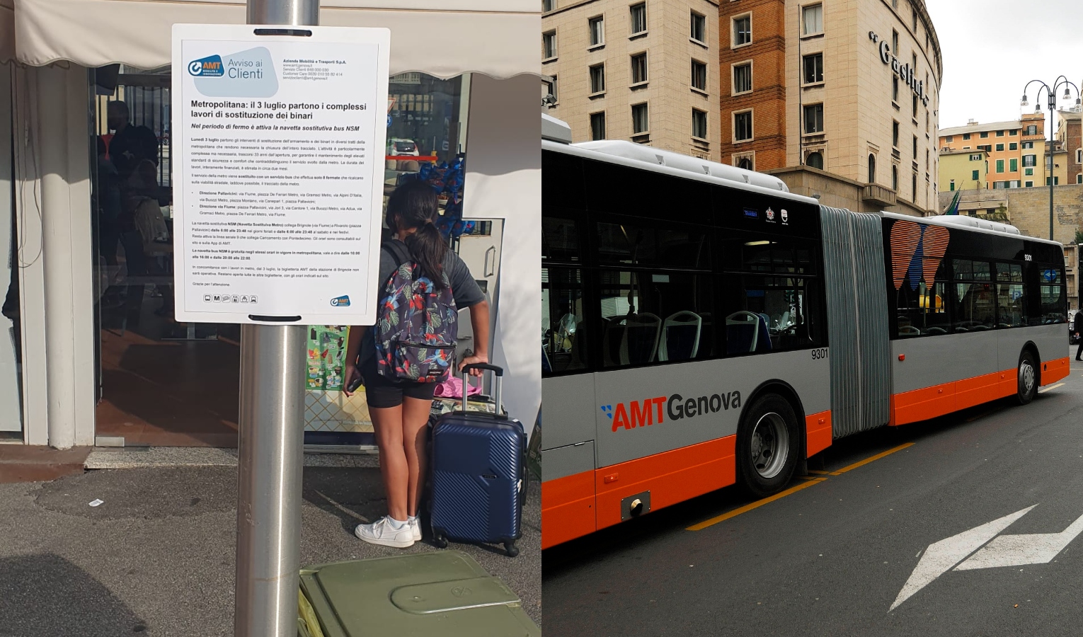 Genova, metro chiusa: cambia il percorso delle navette sostitutive 