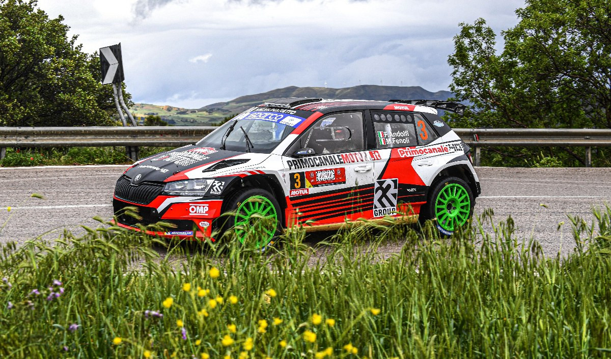 Fabio Andolfi con Primocanale Motori sul podio anche al Rally Targa Florio