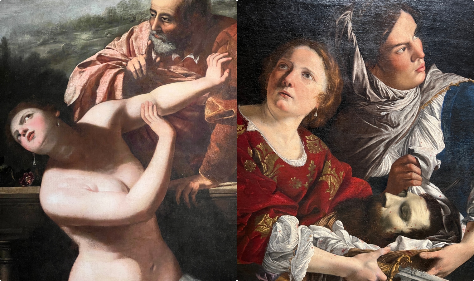 Artemisia a Palazzo Ducale, un cartello di avviso per 