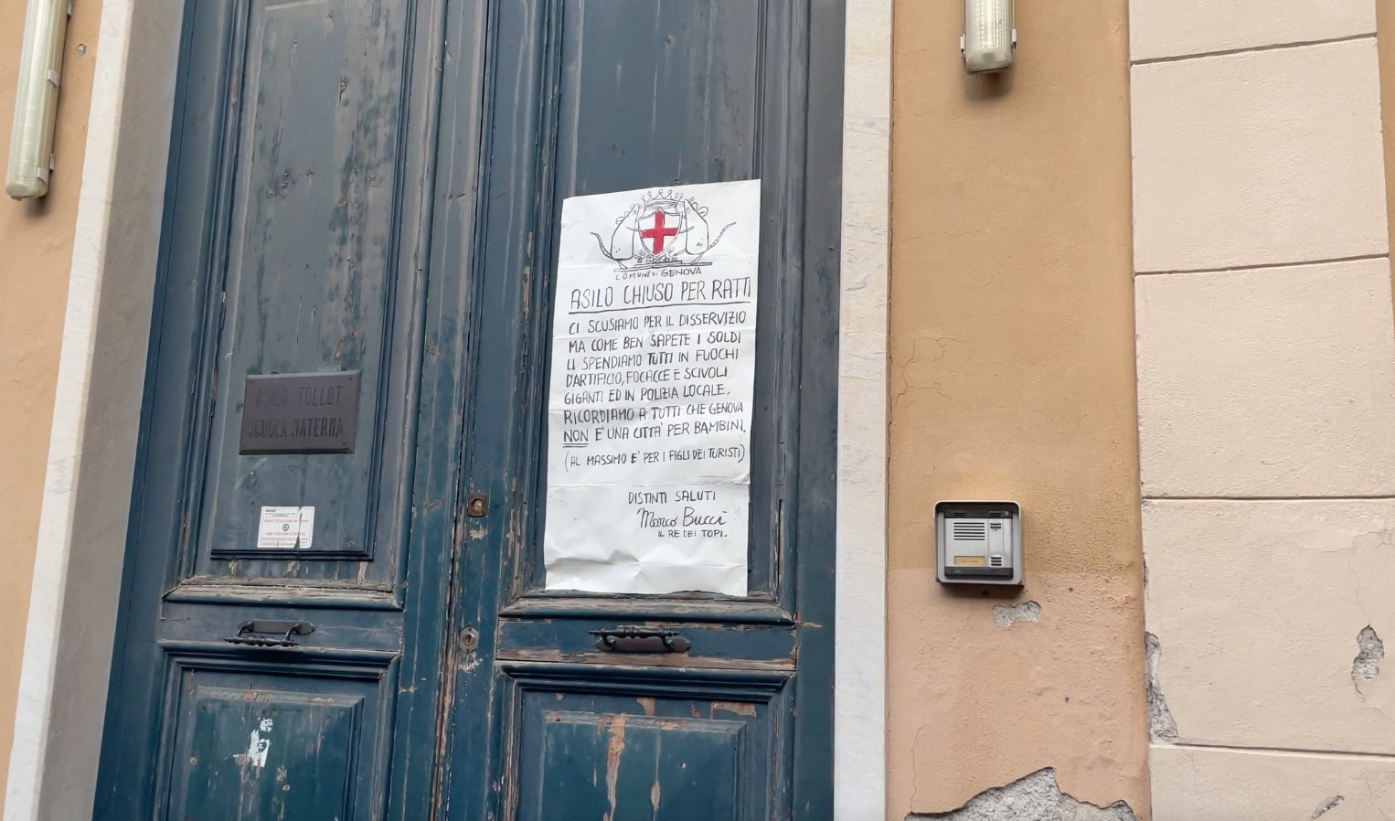 Genova, asilo chiuso per topi a San Teodoro