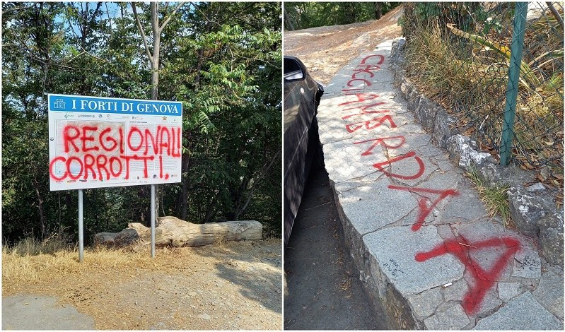 Genova, atti vandalici alla cappella di Sant'Eusebio. Federcaccia: 