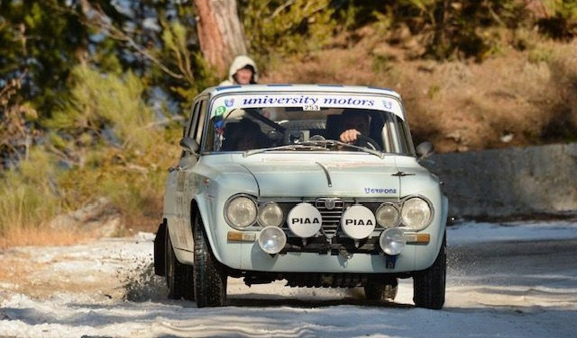 Montecarlo Storico: nel ghiaccio e nella neve sorride la Grifone