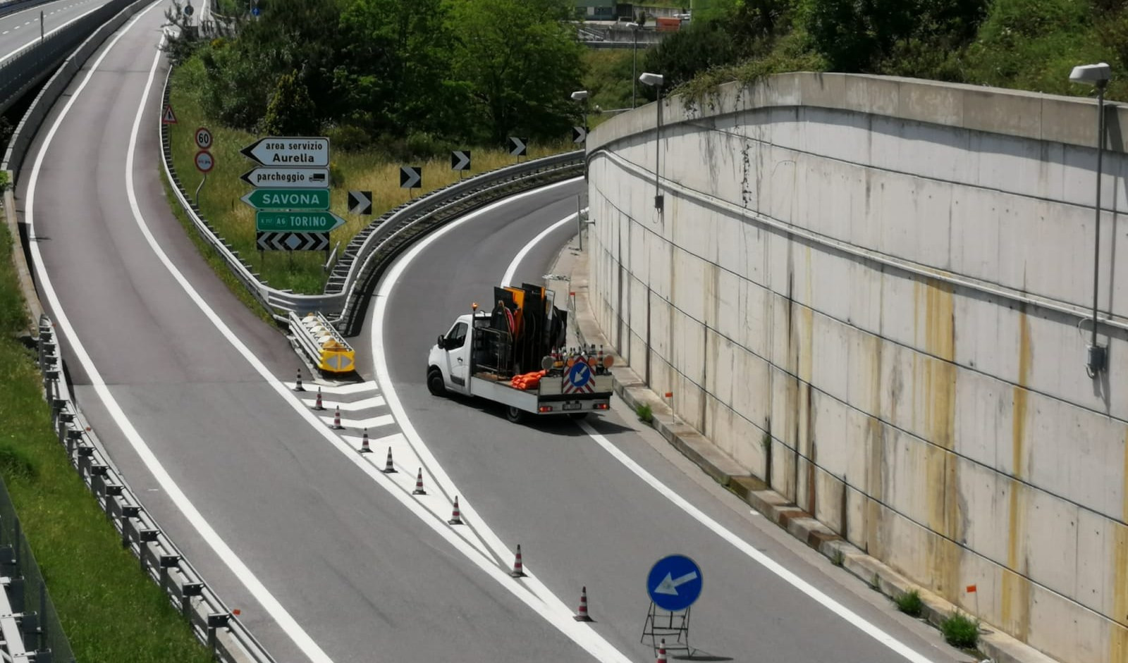 A6, scatta allarme su viadotto e chiude tratto tra Altare e Millesimo