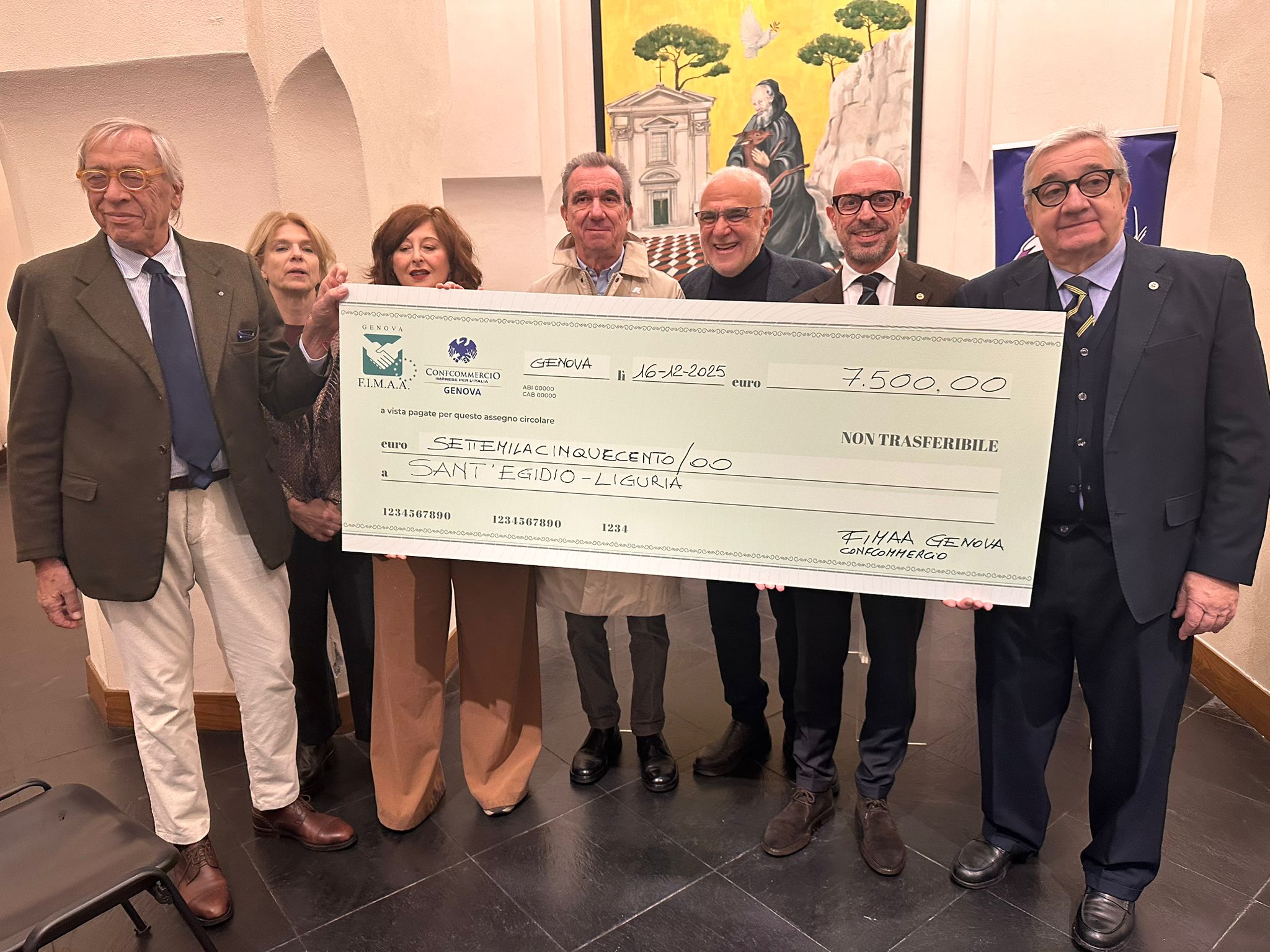 Pranzo di Natale per i poveri, Fimaa Confcommercio dona 7500 euro alla Comunità di Sant’Egidio