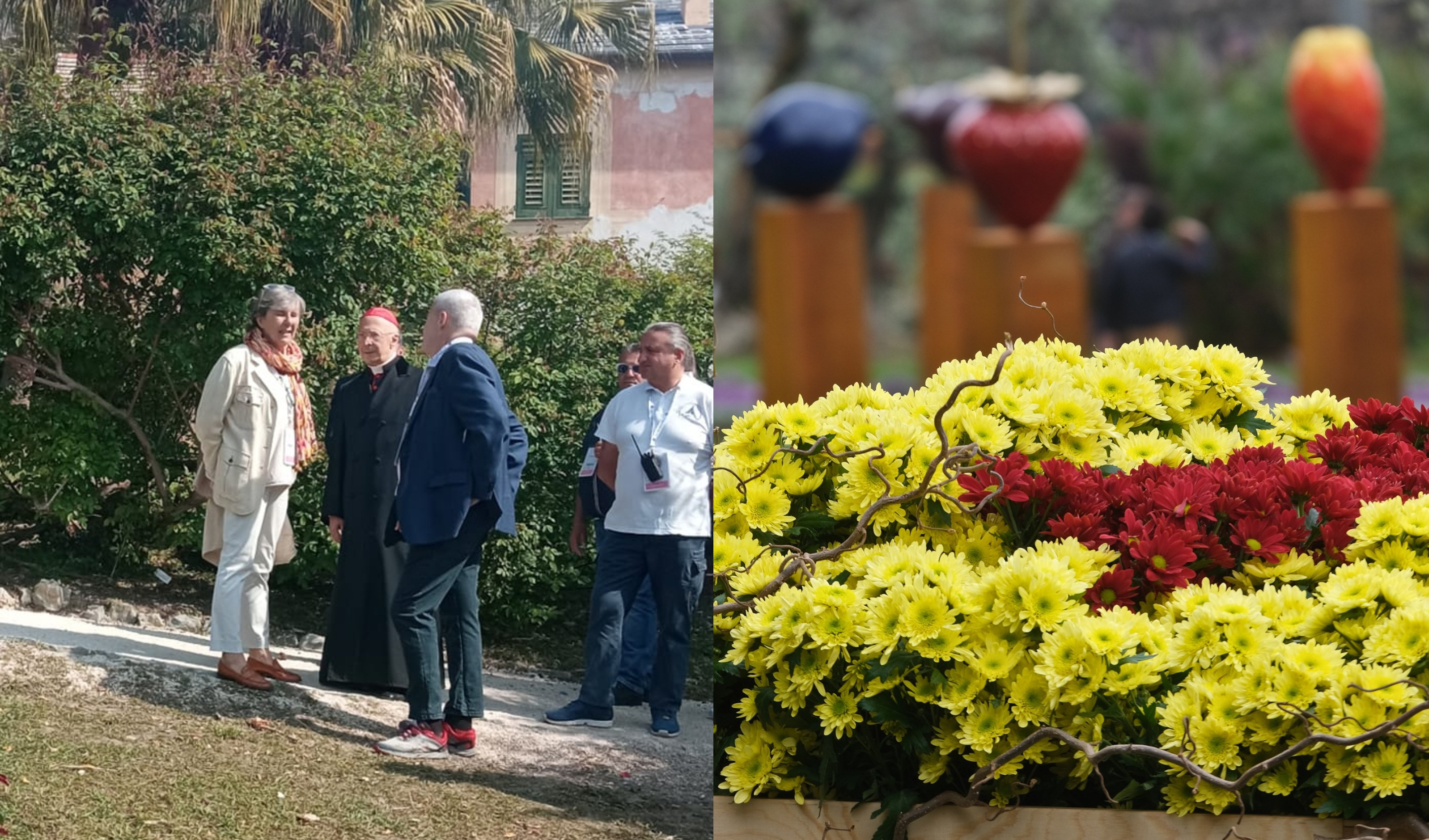 Euroflora 2022, la visita dell'arcivescovo Bagnasco: 