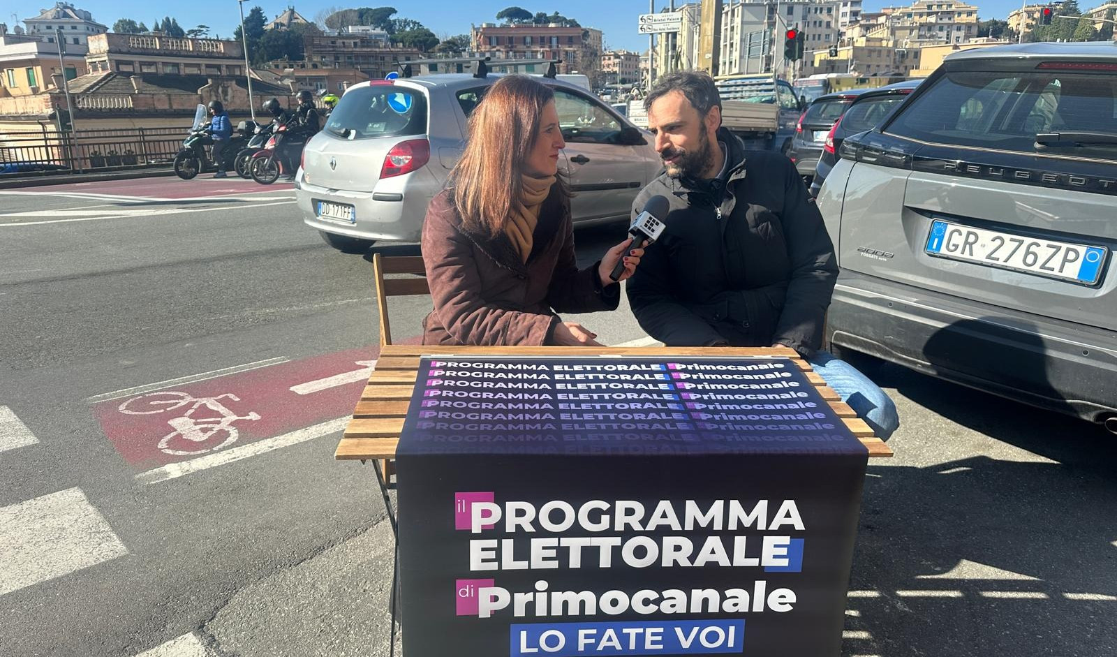 Il banchetto di Primocanale a Sturla: 