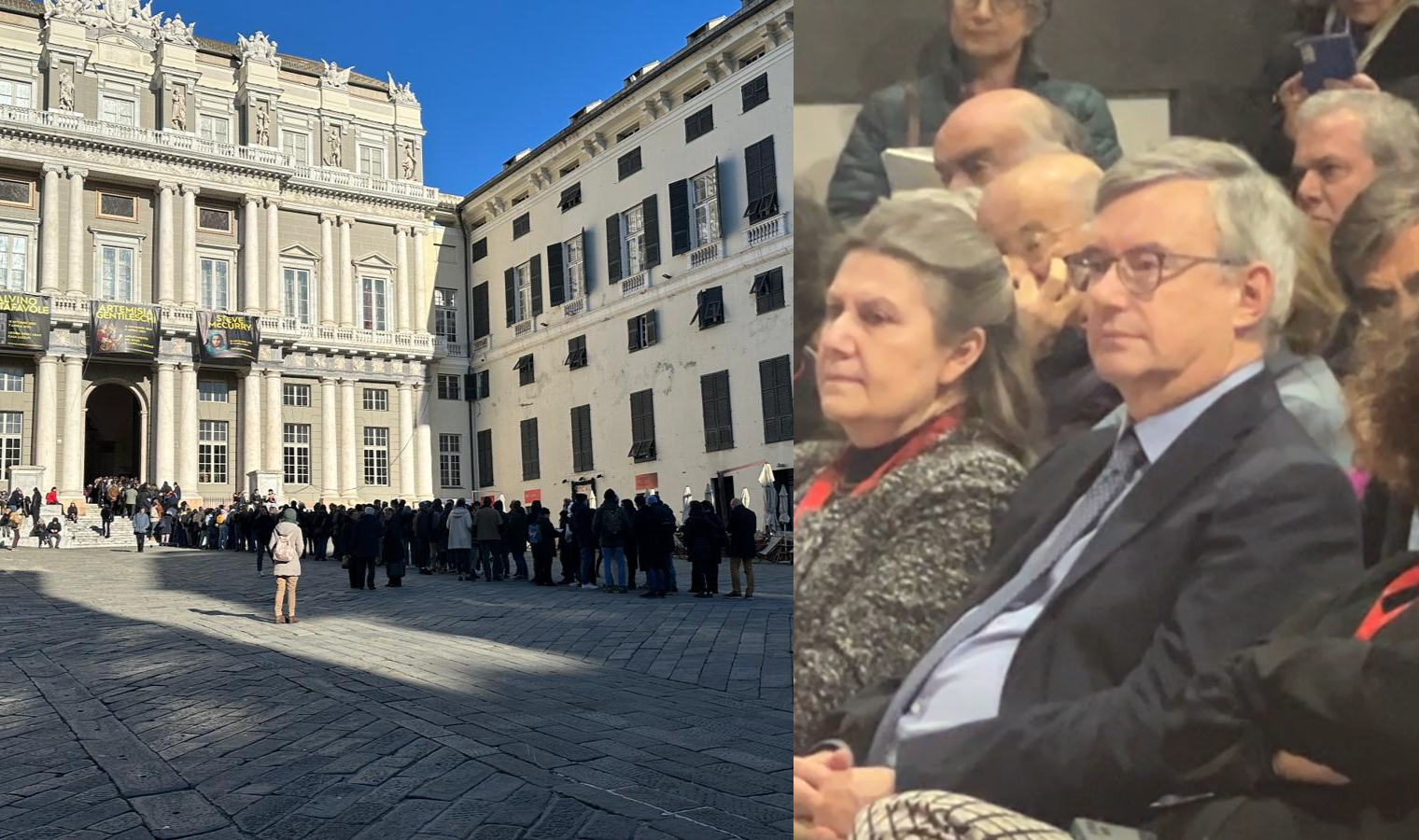 Bagno di folla a Palazzo Ducale per Alessandro Barbero, Primocanale in diretta