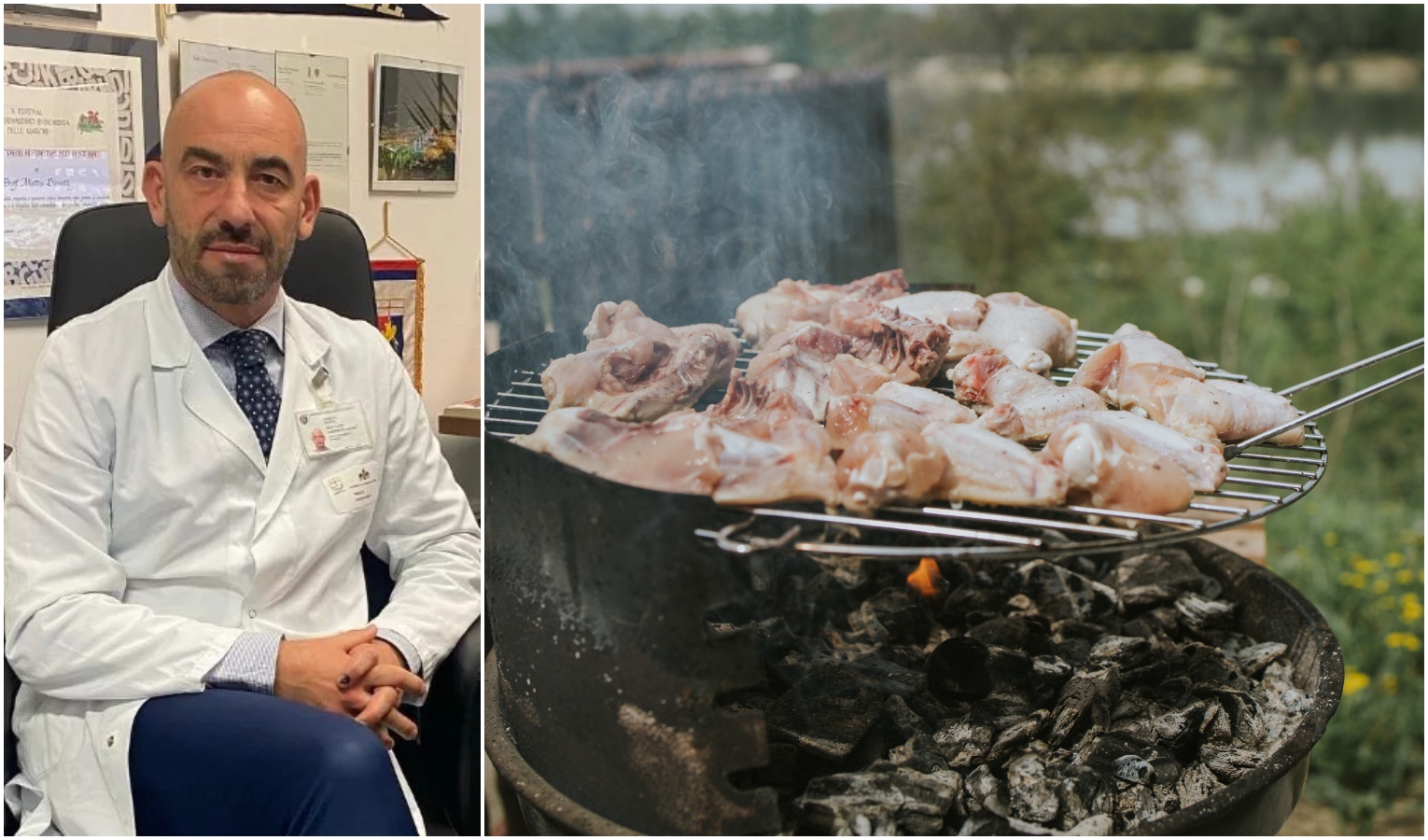 I ricoverati hanno contratto una infezione da Campylobacter Collage Matteo Bassetti con barbecue