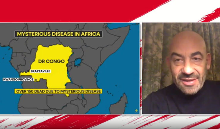 La cartina geografica del Congo