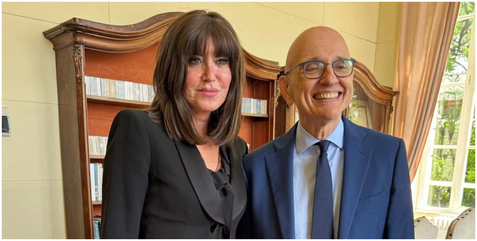 La ministra al Conservatorio con il direttore