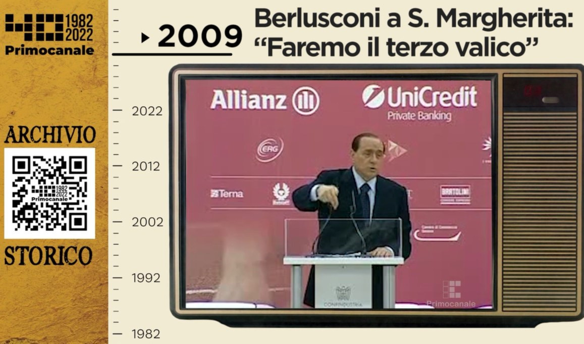 Dall'archivio storico di Primocanale, 2009: Berlusconi a Santa Margherita ligure