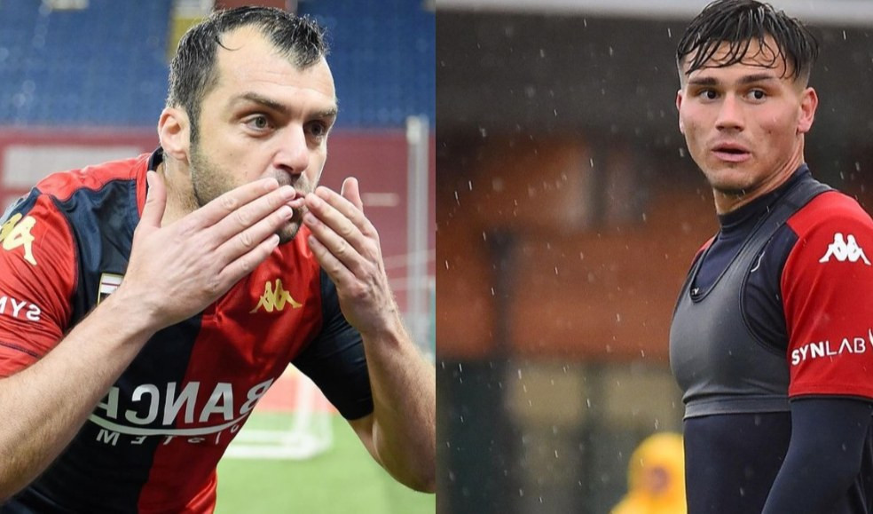 Bianchi e Pandev del Genoa