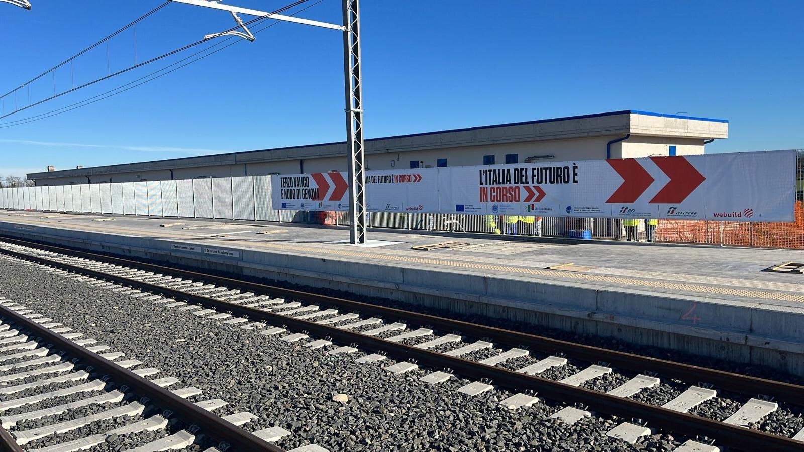 Un cantiere per il Terzo valico Un cantiere sui binari