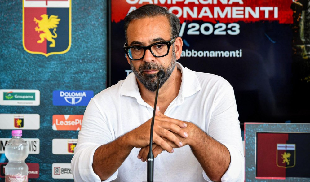 L'amministratore delegato del Genoa Andrès Blazquez Andrès Blazquez