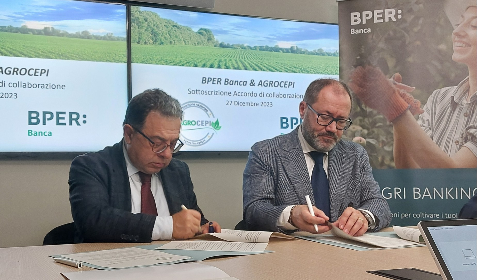 Bper Banca sigla intesa con la Federazione Agroalimentare 