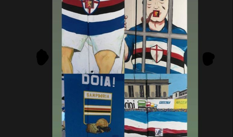 Stadio Ferraris, deturpati i murales della Sampdoria nella Sud