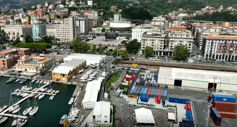 Spezia, l'inaugurazione di Calata Paita: presente anche il presidente Toti