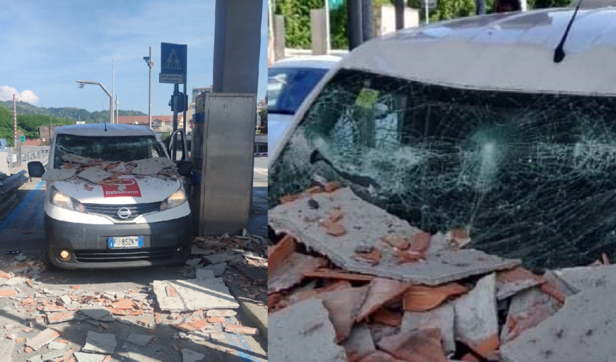 Autostrade, crollano calcinacci: paura al casello di Serravalle