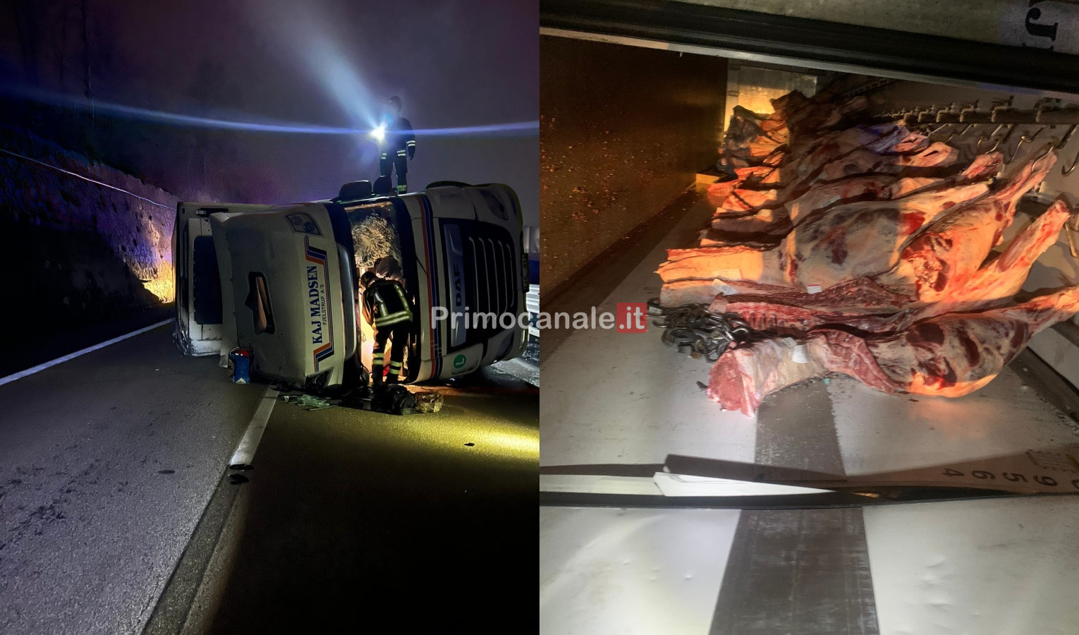 A7 Milano-Genova, nella notte si ribalta camion carico di prosciutti: lunghe code
