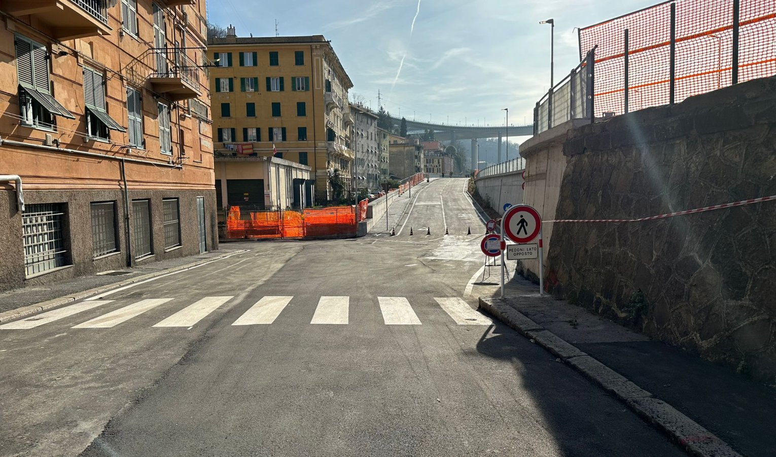 Genova, inaugurata la nuova strada che collega il Campasso a Certosa