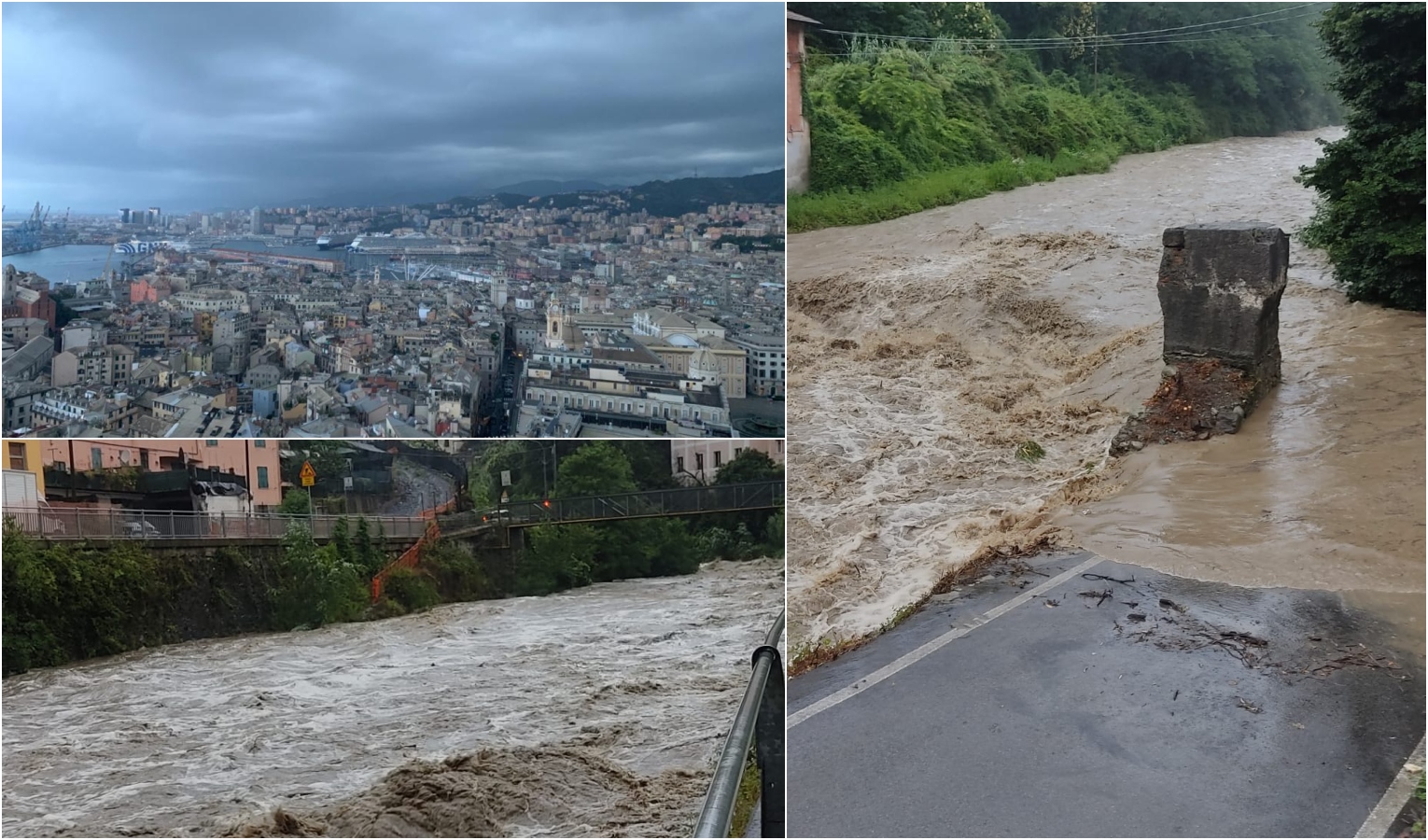 Pioggia record a Campomorone, a Genova -9 gradi in un'ora