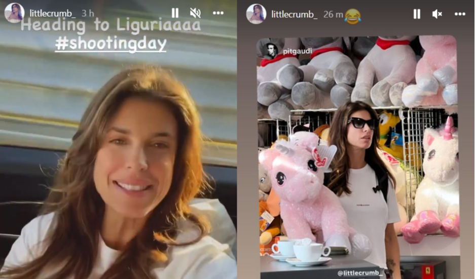 Elisabetta Canalis tra Santa e Portofino per un altro spot sulla Liguria