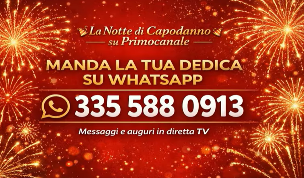 La piazza di Primocanale: il grande show di Capodanno in diretta dalle 21 tra musica e spettacolo