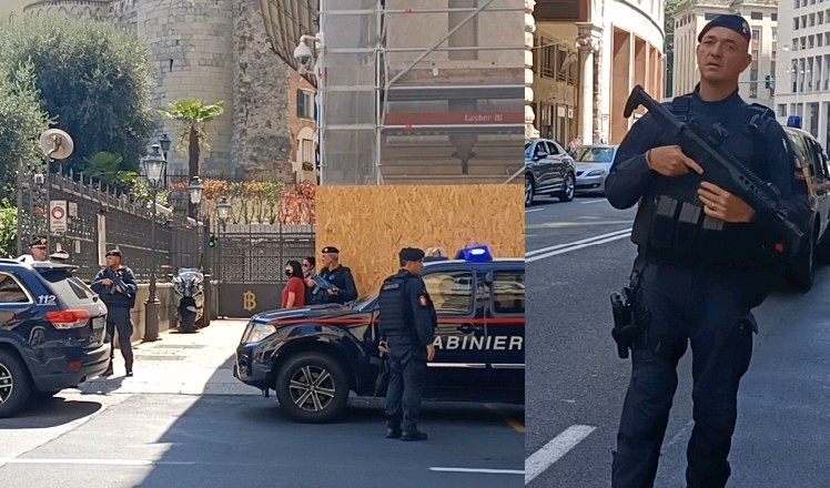 Genova, milioni di euro in contanti da Roma: centro città blindato dai carabinieri
