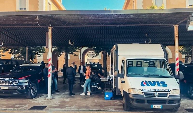 Genova, 100 carabinieri liguri donano il sangue all'Avis
