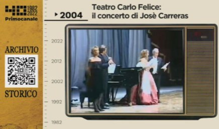 Dall'archivio storico di Primocanale, 2004: Carreras al Carlo Felice 