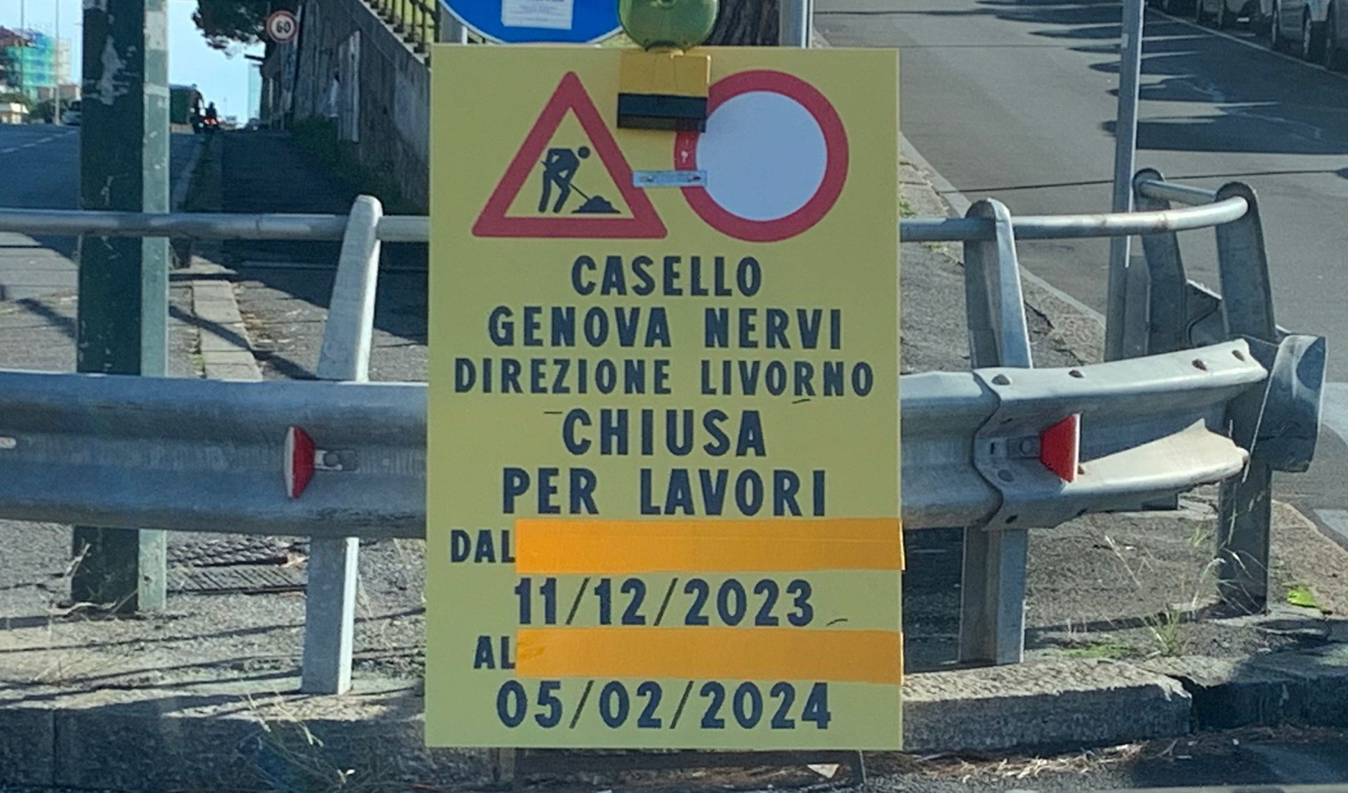 Genova Nervi, ecco i cartelli modificati dopo la segnalazione di Primocanale